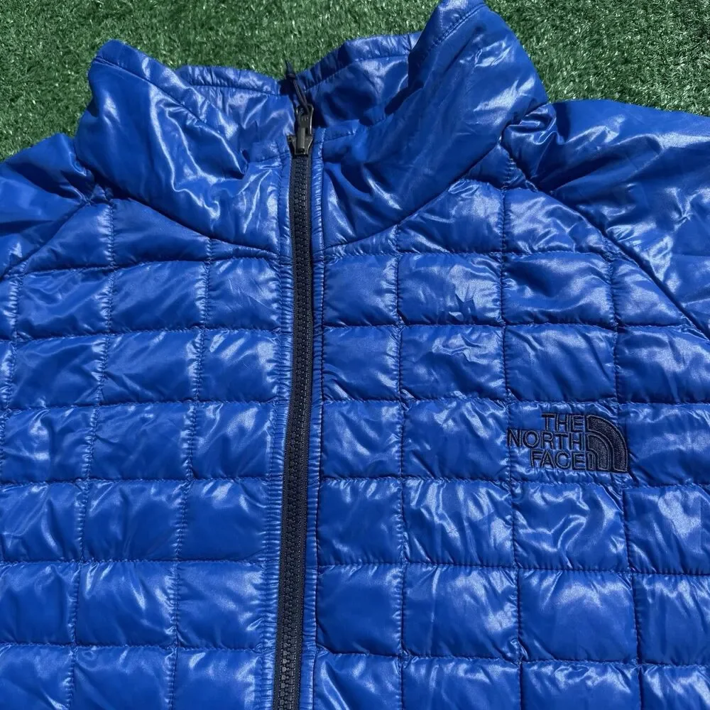 The North Face Jacket Mens XXL Blue Lightweight Quilted Full Zip Insulated